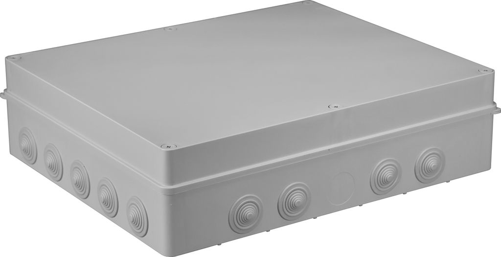 Hermetische n/t Box 460x380x120 18 Verschraubungen IP55 grau S-BOX 806