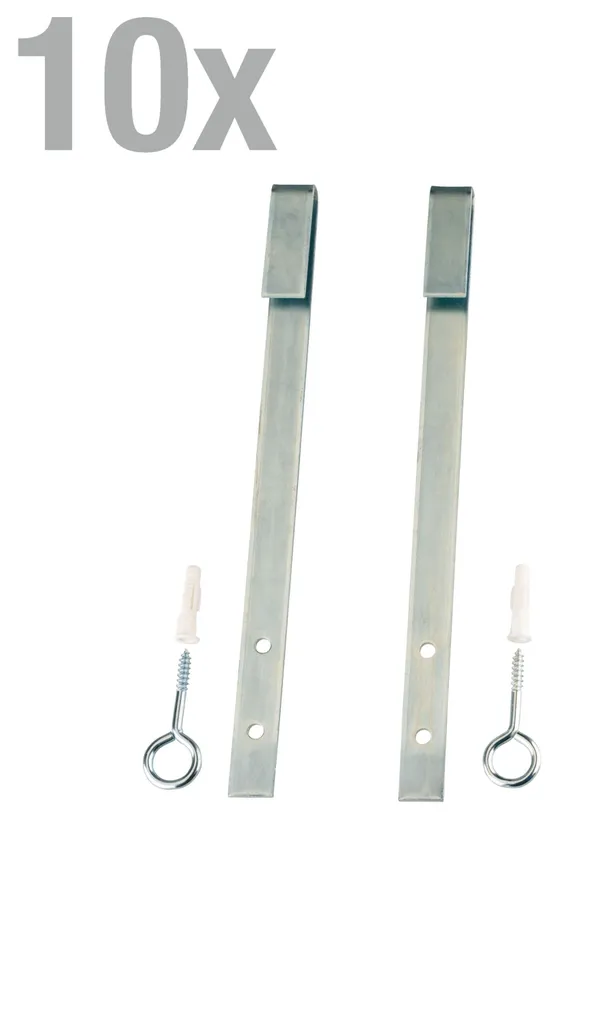 Sécurité pour Grille de Soupirail et Caillebotis - Set de 10 Pièces