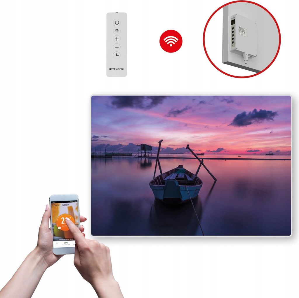 Termofol TF-SWT Infrarot Wandheizung - Wandheizung Elektrisch - Boot - 500W - 60x85 cm