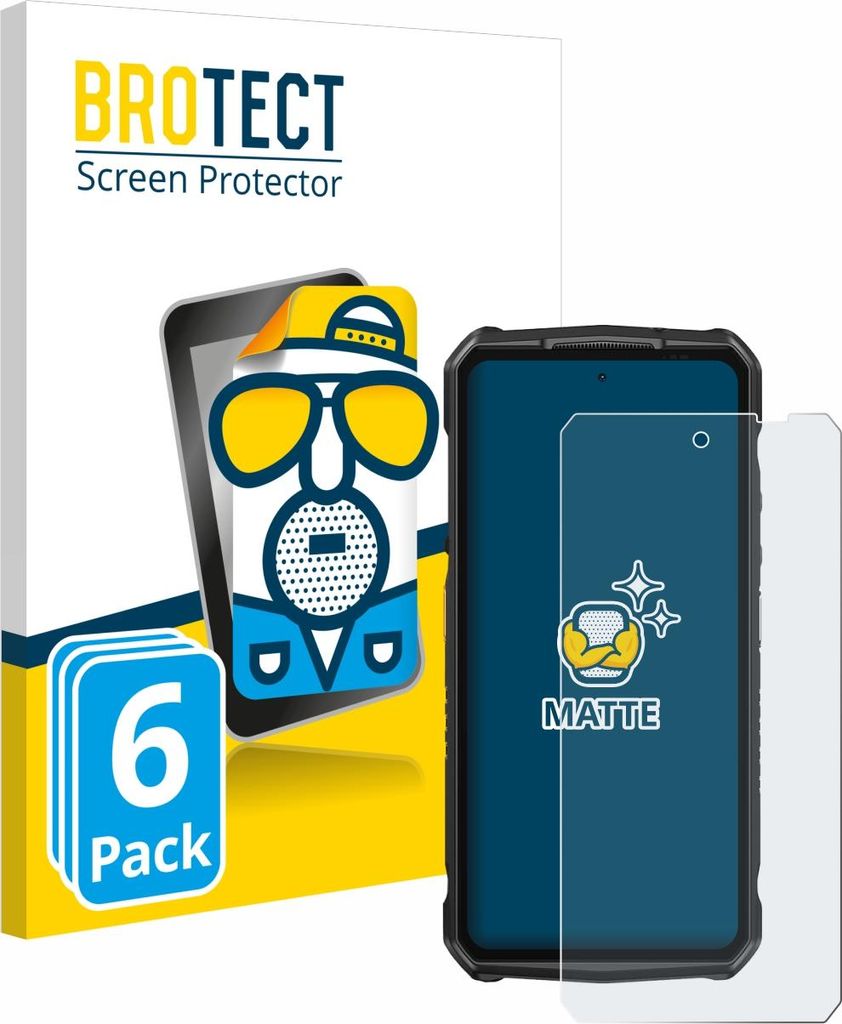 6x BROTECT Schutzfolie für Ulefone Armor 29 Ultra Displayschutz Displayschutzfolie Folie Matt Entspiegelungsfolie