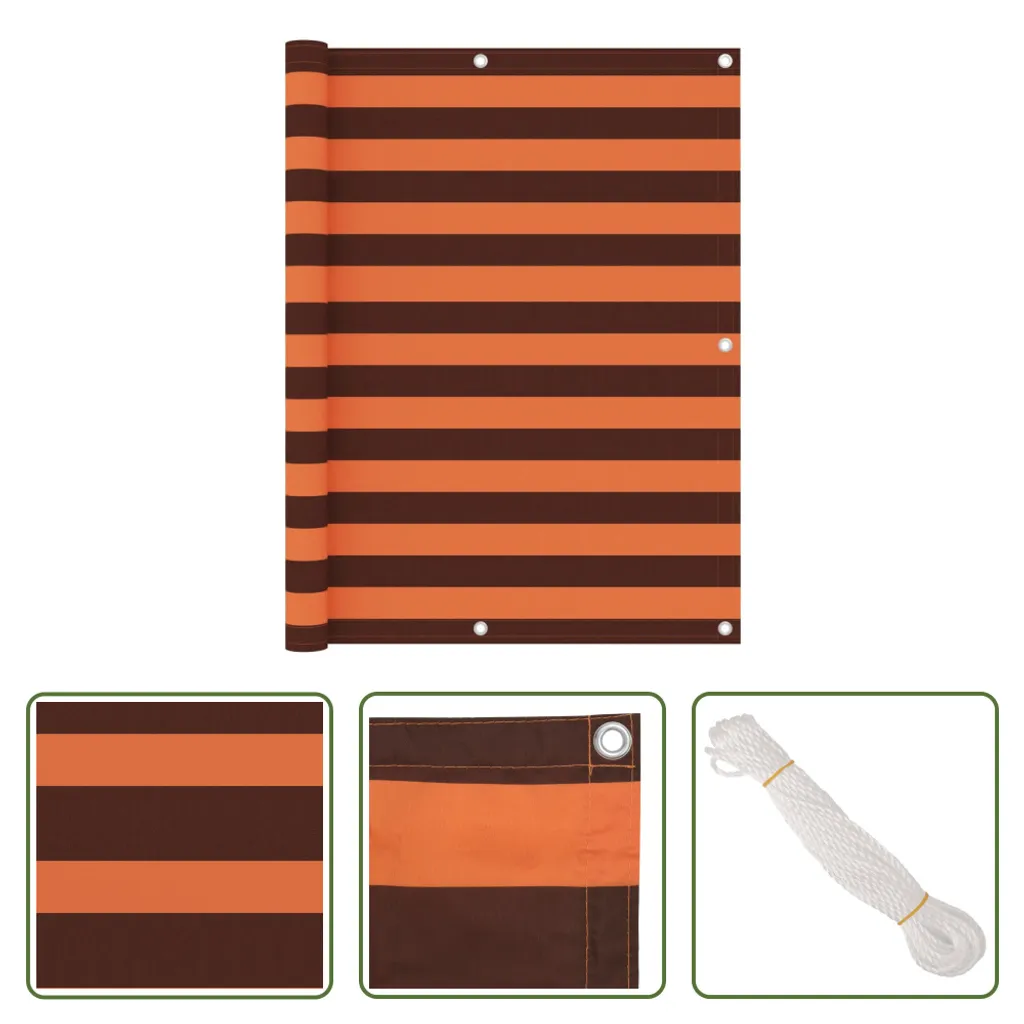 Paravento per balcone Terracotta 120x600 cm Tessuto Oxford