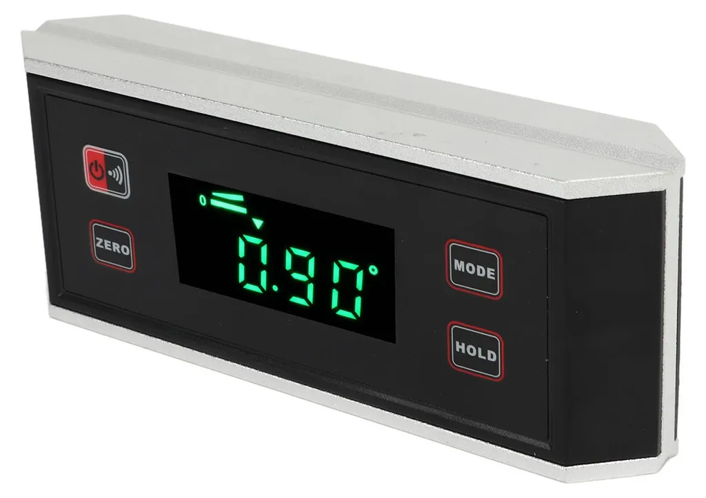Inclinomètre à écran rétroéclairé et base magnétique, Équerre LCD - 9