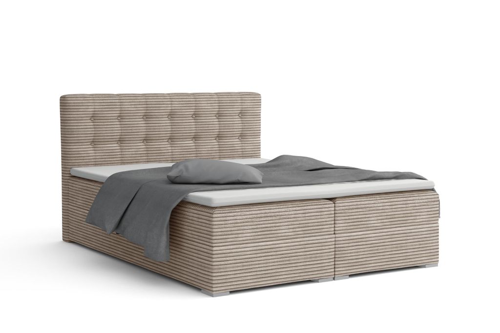 BOXBETT CYNTHIA 200/200 in Cord Beige H3