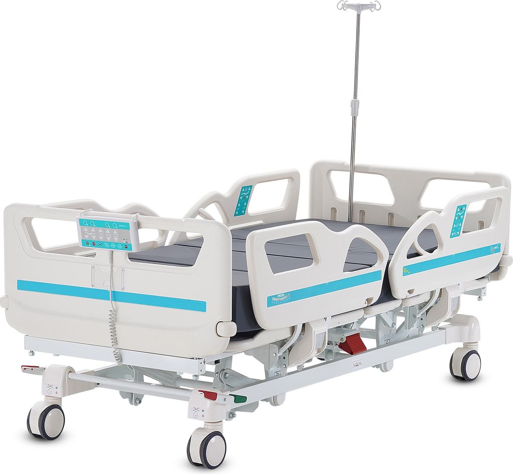 SucceBuy Premium 5-funkcyjne elektryczne łóżko szpitalne na Zdjęcie produktu 