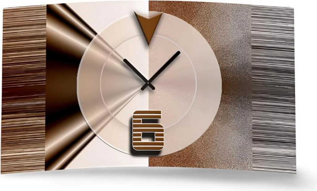 Arreda Casa con l'Orologio dixtime 3D-0327 Astratto Marrone 3D