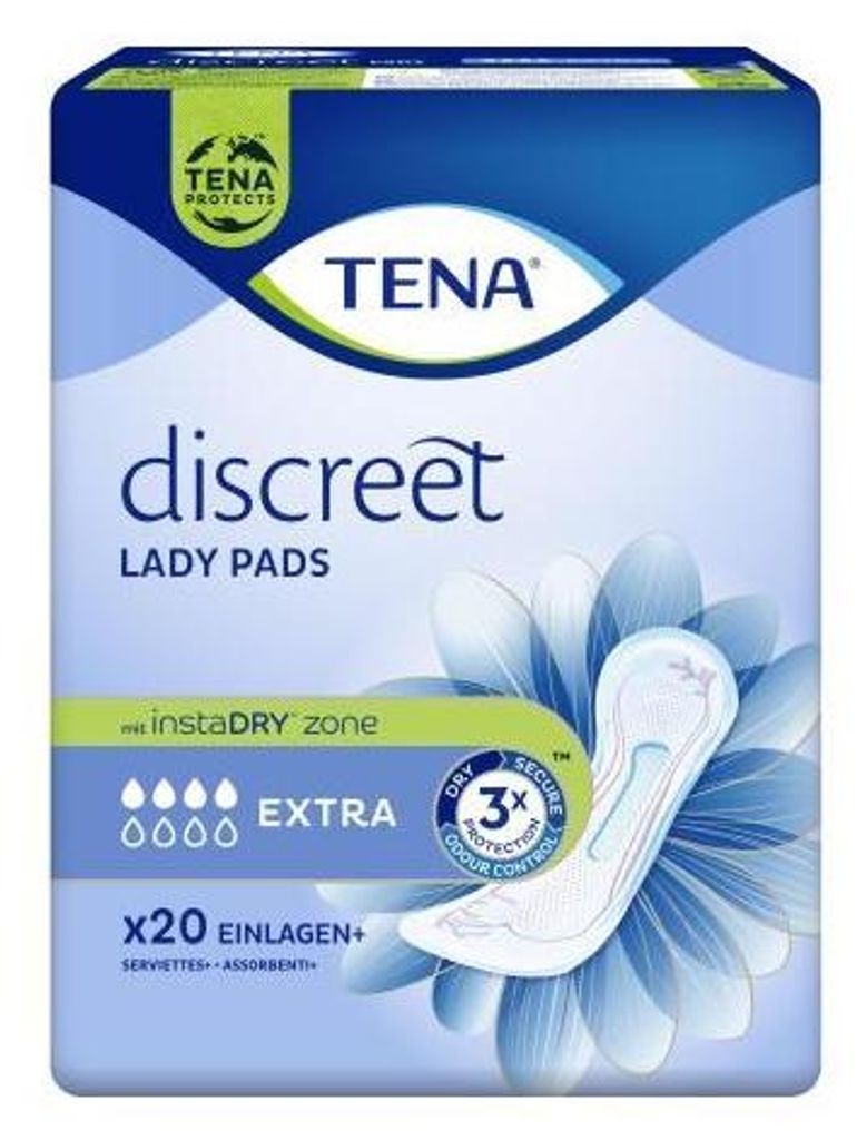 Tena Lady Discreet Inkontinenz Einlagen extra 12X20 St Produktbild 
