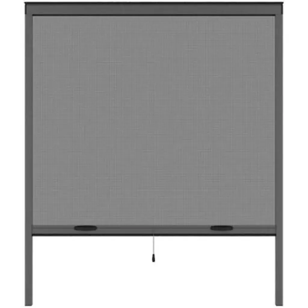 Cadre moustiquaire aluminium gris anthracite 125x145 cm pour fenêtre