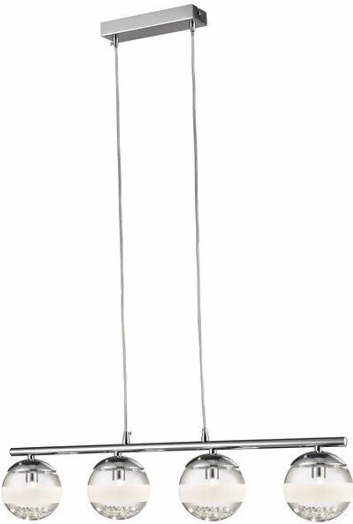 Luminaire suspension moderne en chrome et verre Dream Reality pour salon