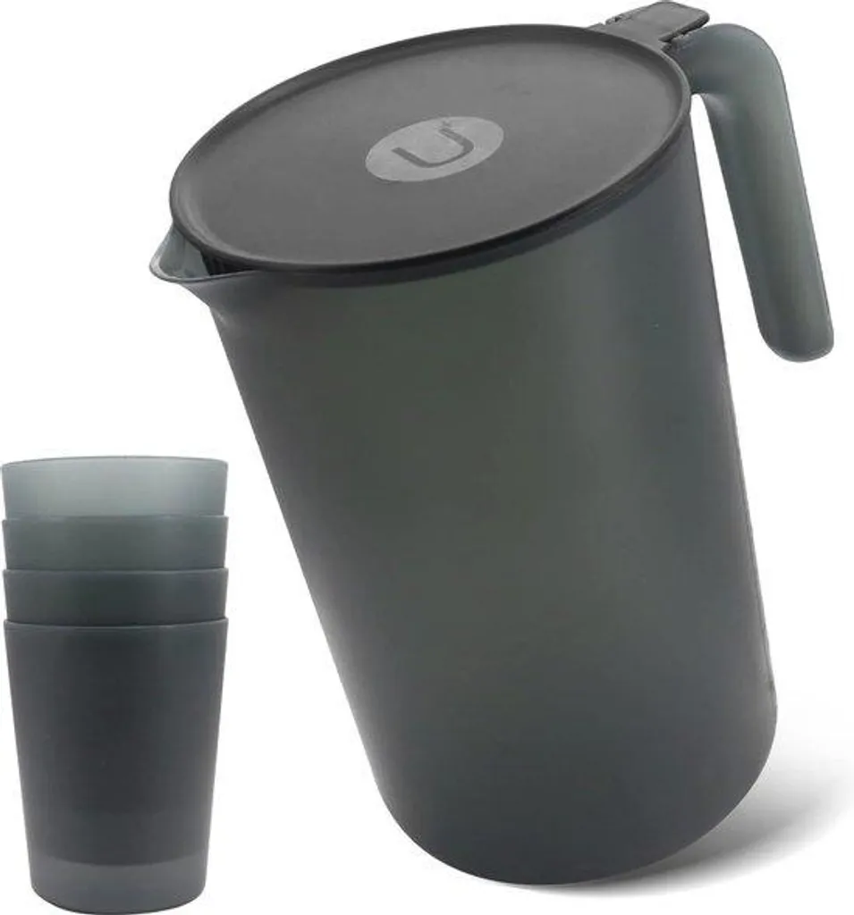 Chauffe-eau électrique noir 2,5L avec couvercle et presse-agrumes