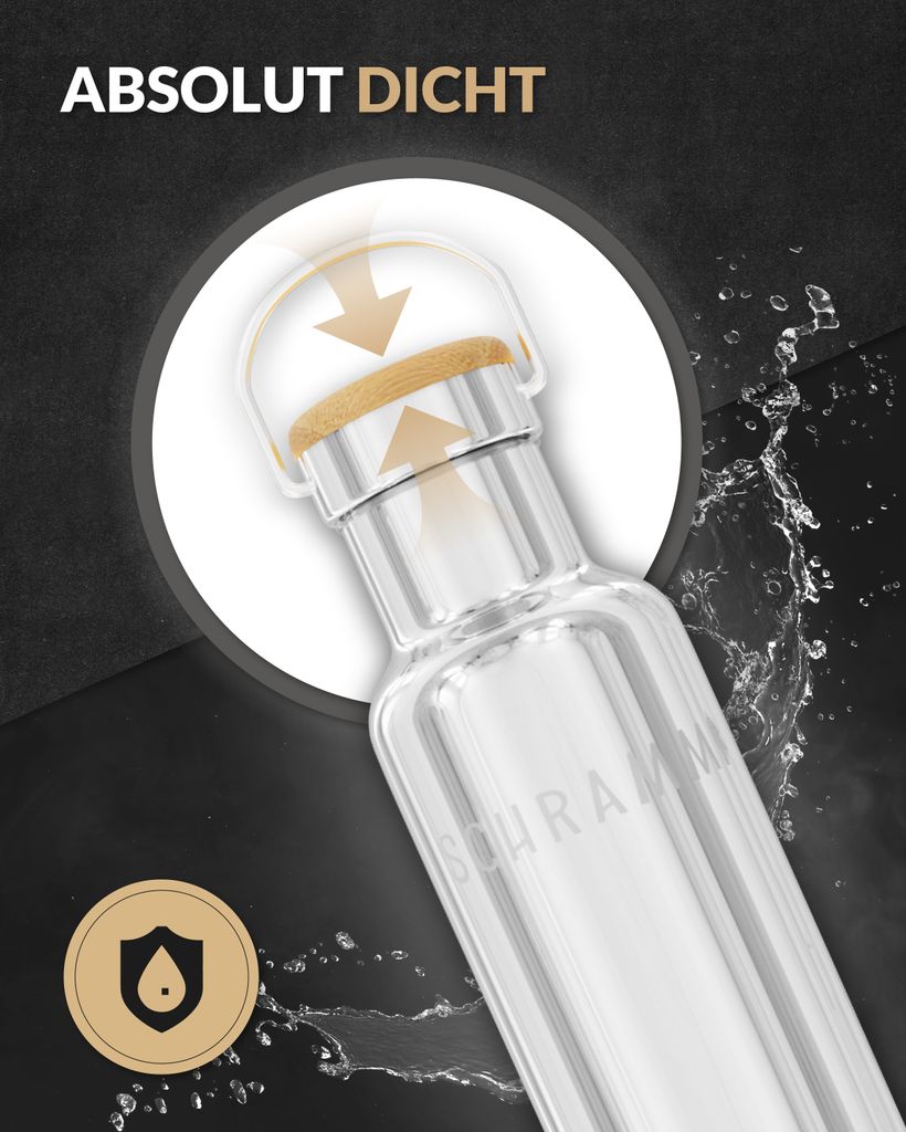 Schramm® Thermosflasche Edelstahl Trinkflasche wählbar 500, Produktbild 