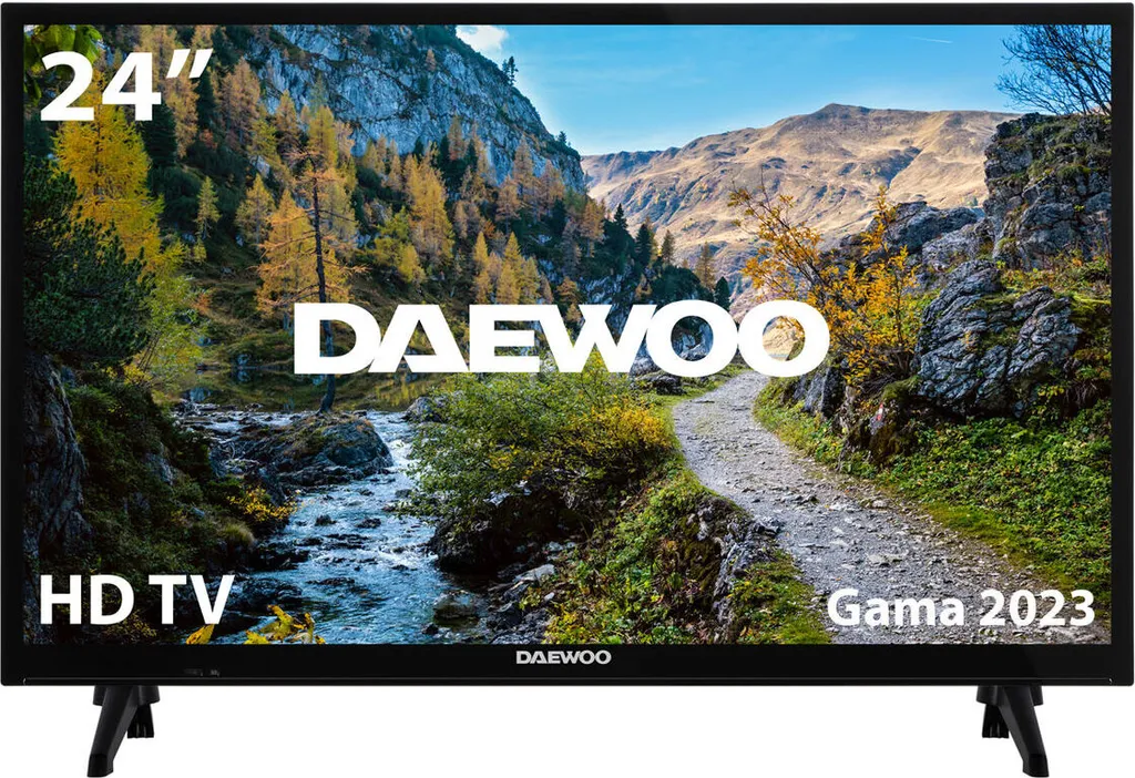 Télévision HD Daewoo 24DE04HL1 de 24 pouces pour Camping-car et Studio