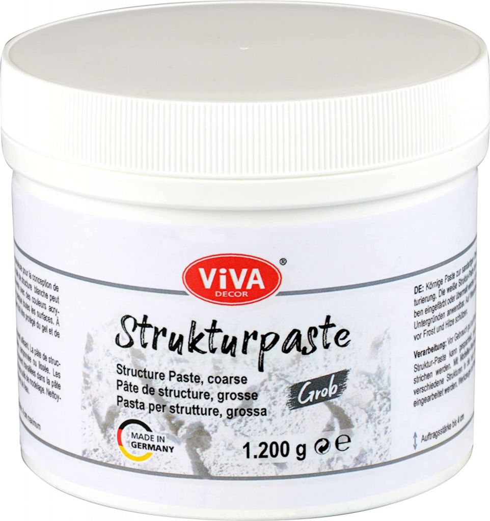 ViVA DECOR Strukturpaste grob weiß 1.200 g | Kaufland.de