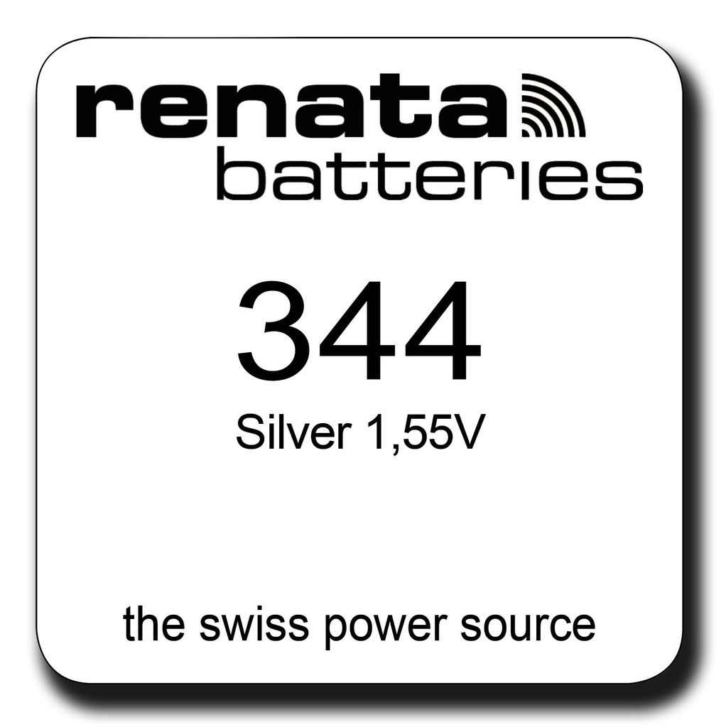 Renata Knopfzelle 344 Uhrenbatterie Produktbild 