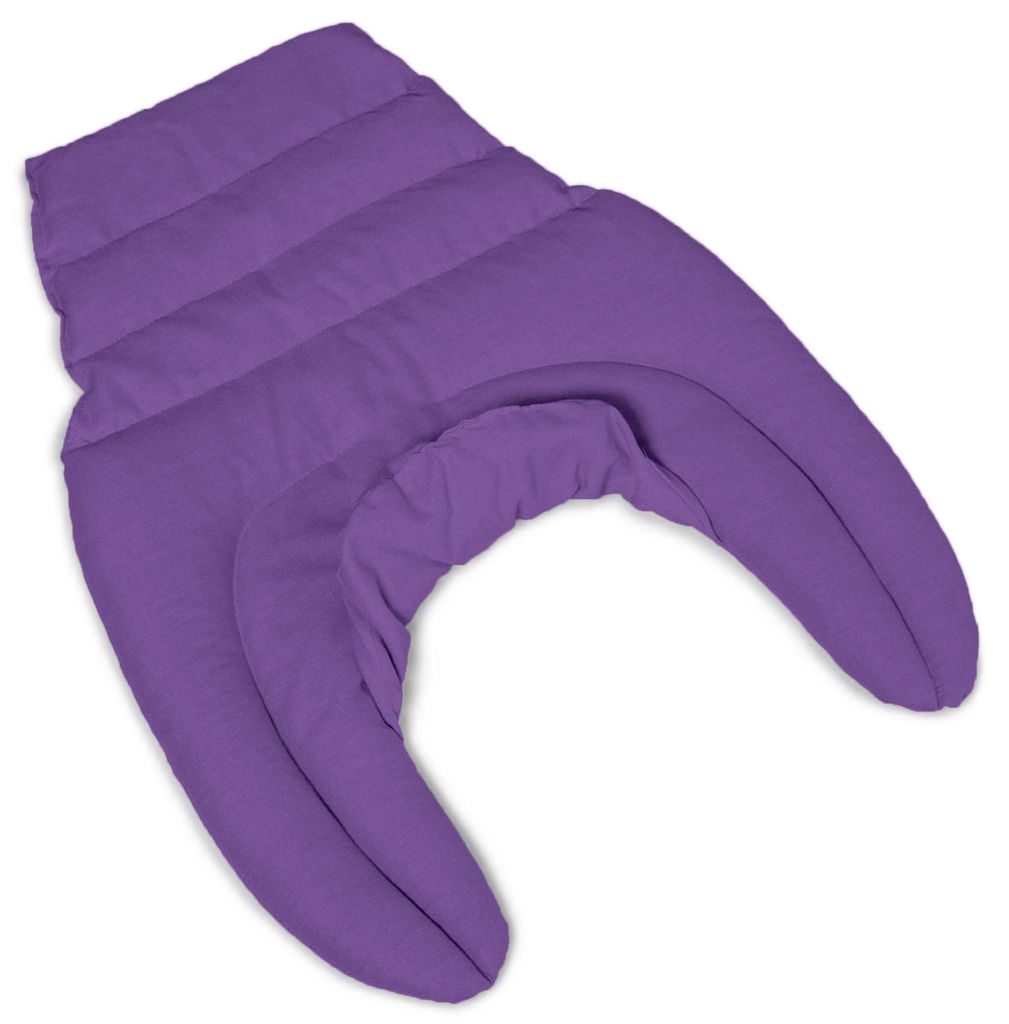 Nackenhörnchen HWS - Nacken + Schultern + Rücken - flieder - Kirschkernkissen - Nackenkissen Wärmekissen