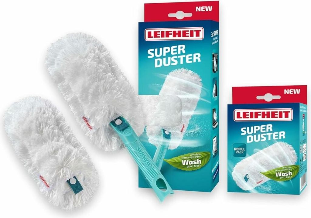 Leifheit SUPERDUSTER mit Ersatzbezug Reinigungsset 41255