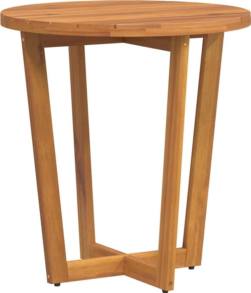Garten-Beistelltisch Rund Ø70x75 cm Massivholz Akazie