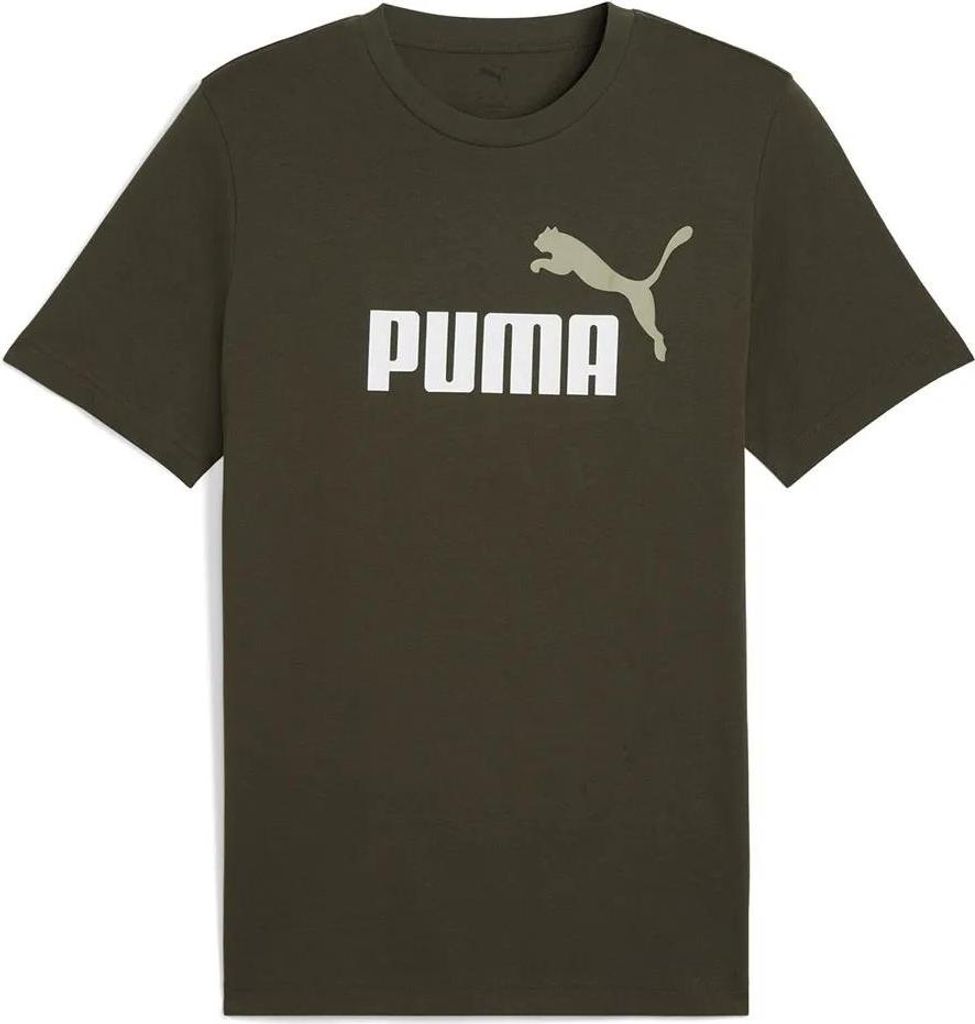 Puma ESS 2 COLOR No. 1 Logo Tee - grün, Größe:L