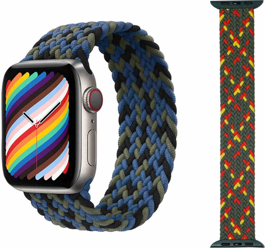 Für Apple Watch Series 10 46mm / 1 + 2 Ultra 49mm 9 / 8 / 7 45 / 6 SE 5 4 44 / 3 2 1 42mm Uhr Nylon Armband Ersatz