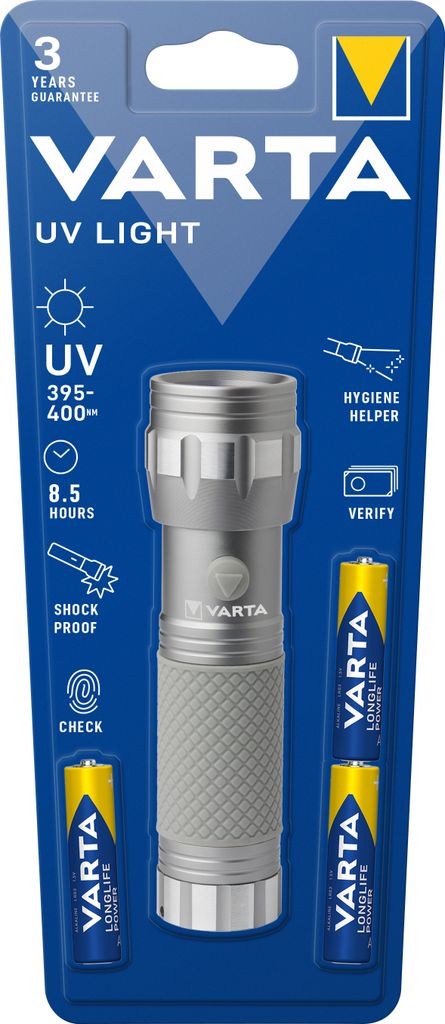 Varta 15638 101 421 Lampe de poche argent Lampe de poche UV Image du produit 
