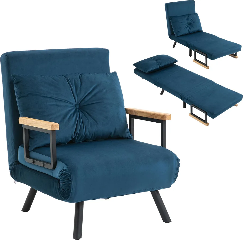 Canapé convertible gain de place pour studio : fauteuil et lit d'appoint