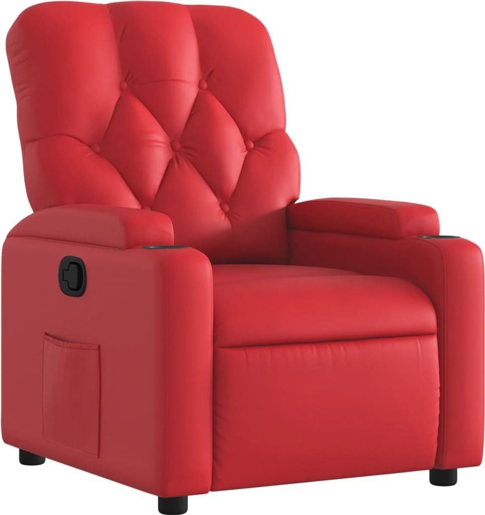 Relaxsessel Rot Kunstleder