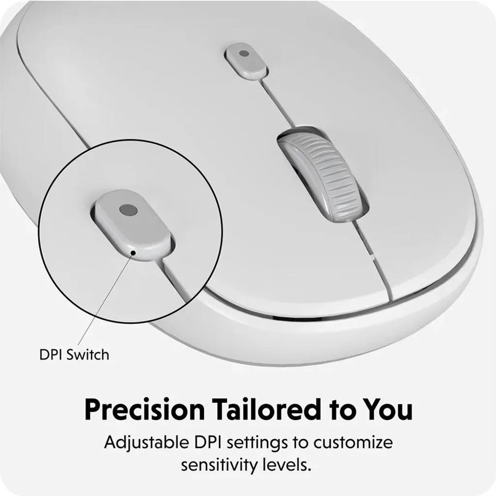 Souris HYPER HS2100GL Bluetooth 2400 DPI Ergonomique pour PC et Mac - 8