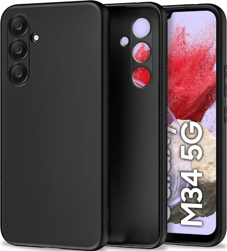 Custodia Tech-Protect Icon per Galaxy M34 5G - Nero Opaco Elegante