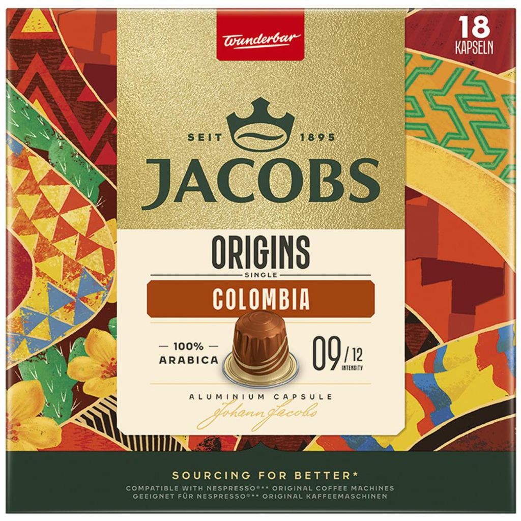 Jacobs Origins 9 Colombia, kávové kapsle, kompatibilní s Obrázek produktu 