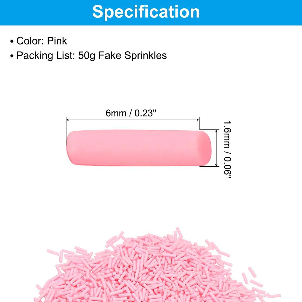 50g Gef?lschte Streusel kš¹nstliche Streusel Polymer Clay Streusel Sš¹?igkeiten Streusel fš¹r Nagelkunst DIY Basteln Kuchen Handyhš¹lle Har...
