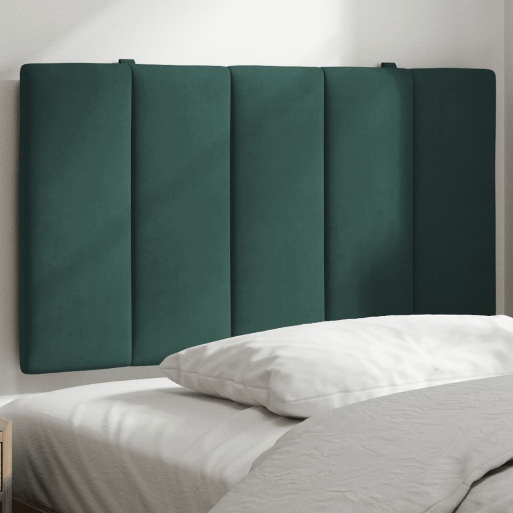 Design Kopfteil-Kissen Dunkelgrün 90 cm Samt, Kopfteile 2024 Neu