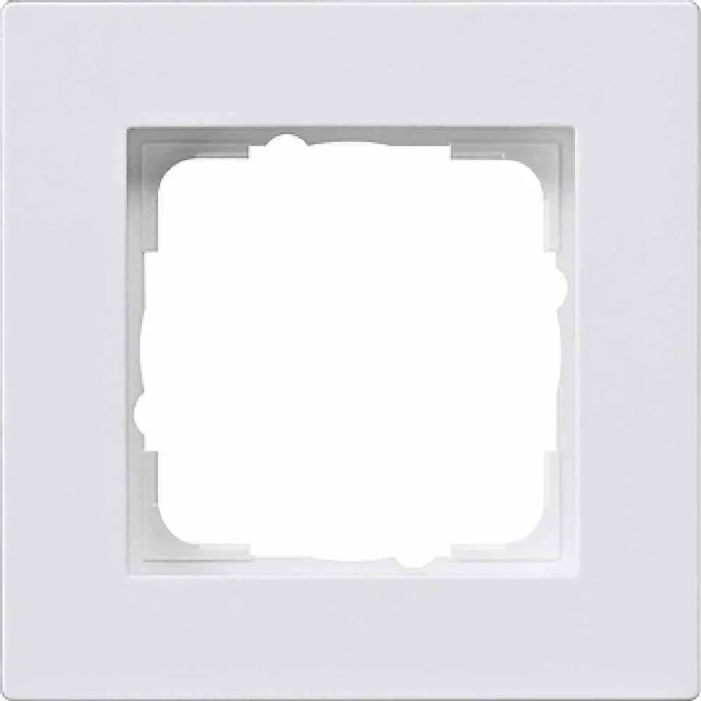 Gira Cadre de finition simple rws 0211295 blanc brillant pour interrupteur