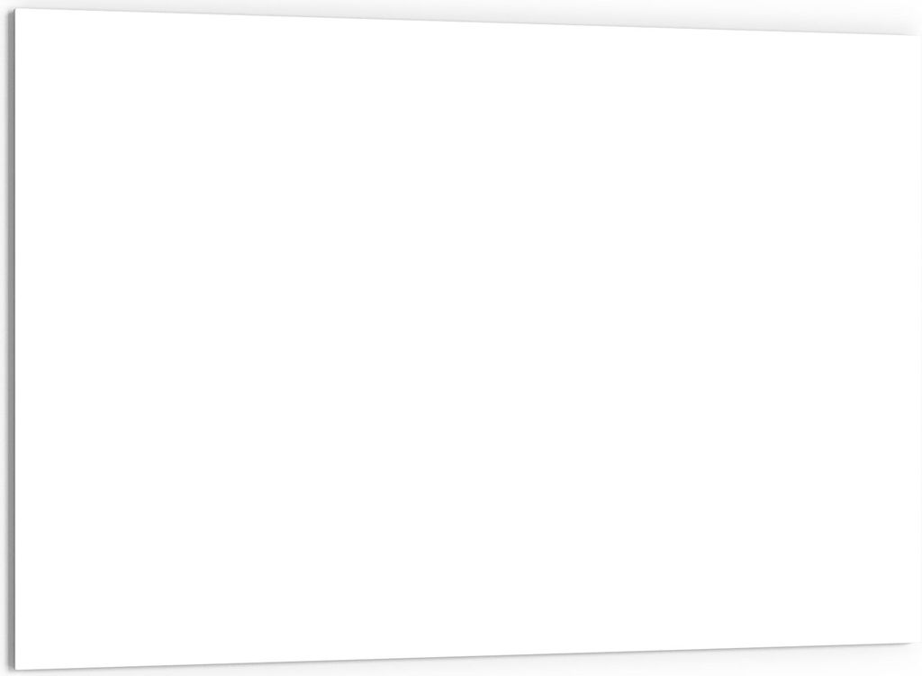 DEQORI Küchenrückwand Glas 60x40 cm 'Weiß' Spritzschutz Bad Produktbild 