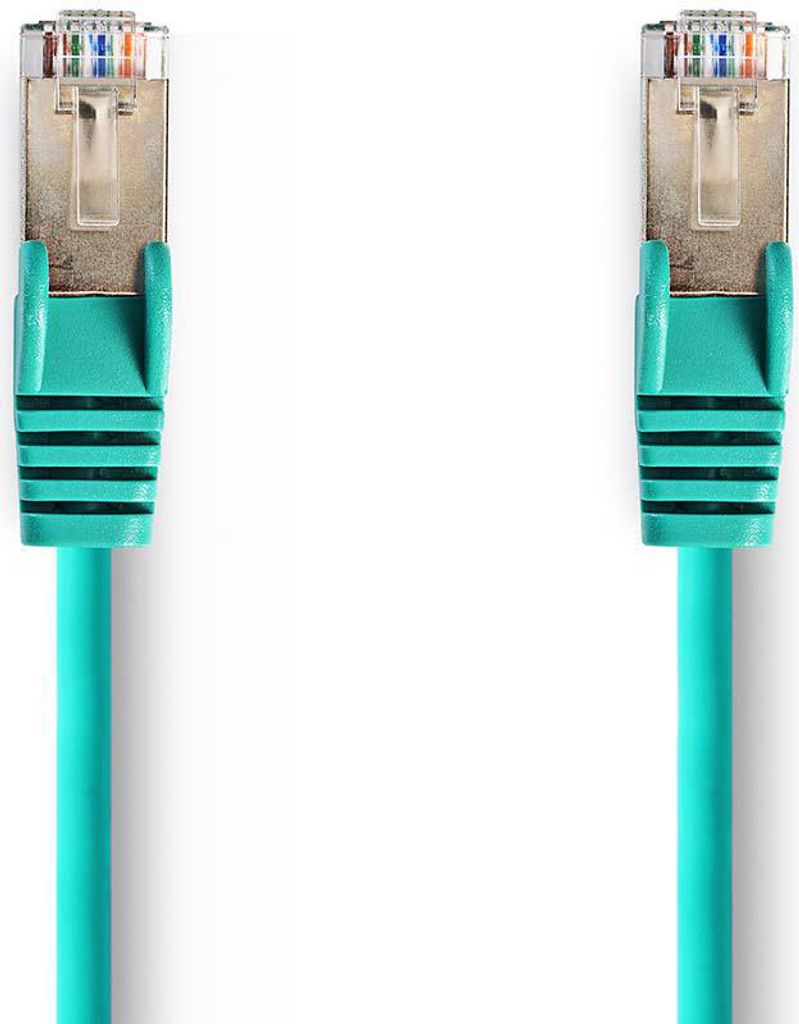 Nedis CAT5e-Netzwerkkabel - SF/UTP - RJ45 Stecker - RJ45 Stecker - 3.00 m - Rund - PVC - Grün - Plastikbeutel