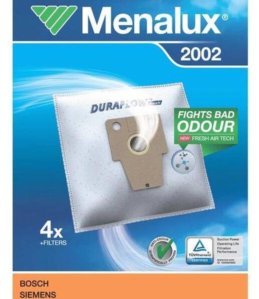 MENALUX Sacs à poussière pour Bosch Siemens Privileg (4pcs) Image du produit 
