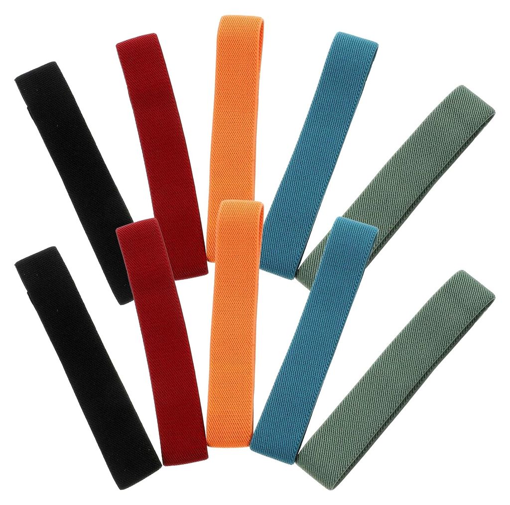 Bento Kasten Bänder aus Nylon Elastische Gurte zum Fixieren von Essstäbchen für Schule und Büro 10 Stück Formstabil Praktische Spanngurte