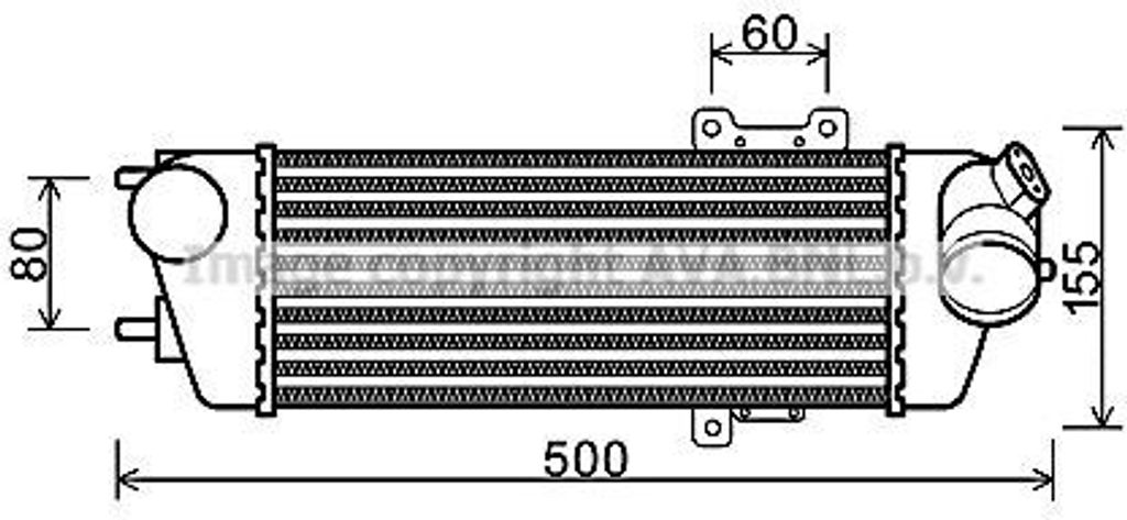 PRASCO HYA4227 - OE 282712A600 Ladeluftkühler für Elantra (HD), i30 (FD)
