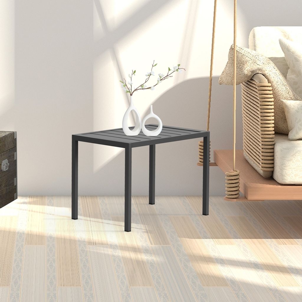 Table De Jardin En Aluminium N40 - 140x80cm, Résistante Aux Intempéries, Facile à Entretenir - 8