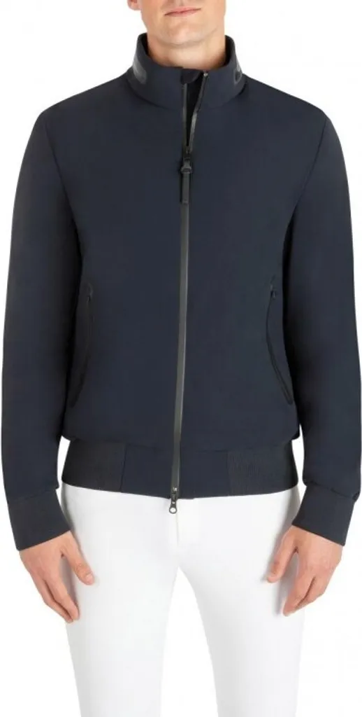 Blouson homme pour l'équitation Equiline Carlc bleu mi-saison XL