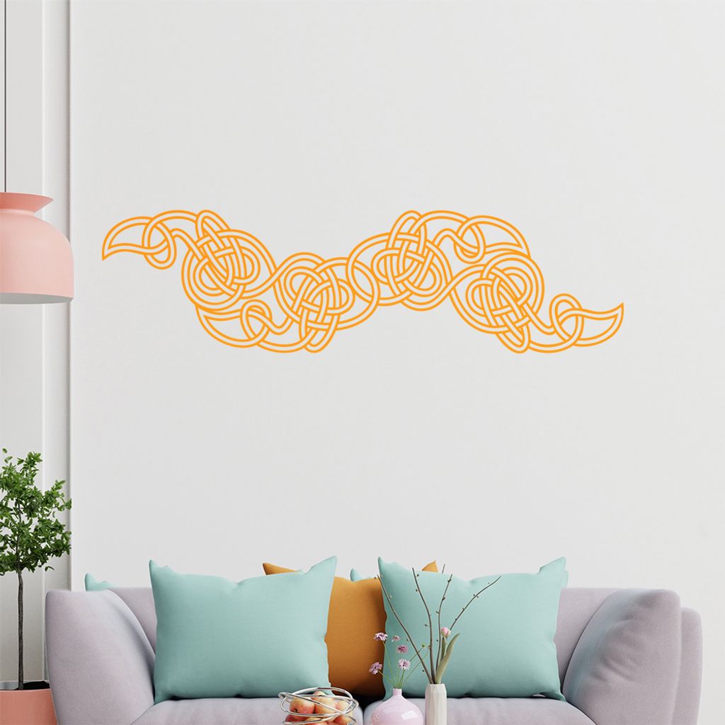 keltischer Knoten - Knotenmuster Wandtattoo in 6 Größen - Wandaufkleber Wall Sticker - Dekoration, Küche, Wohnzimmer, Schlafzimmer, Badezimmer