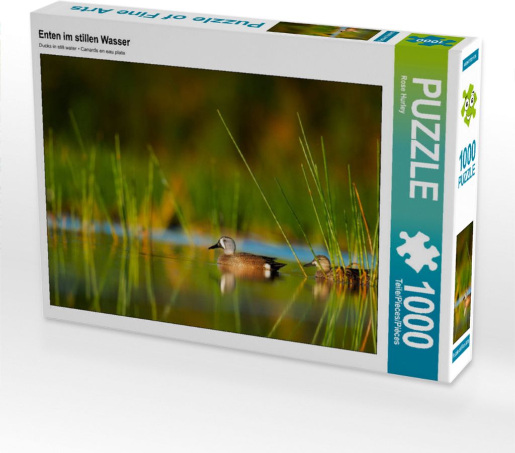 CALVENDO Puzzle Enten im stillen Wasser 1000 Teile Puzzle quer | 1000 Teile Lege-Größe 64x48cm Foto-Puzzle für glückliche Stunden