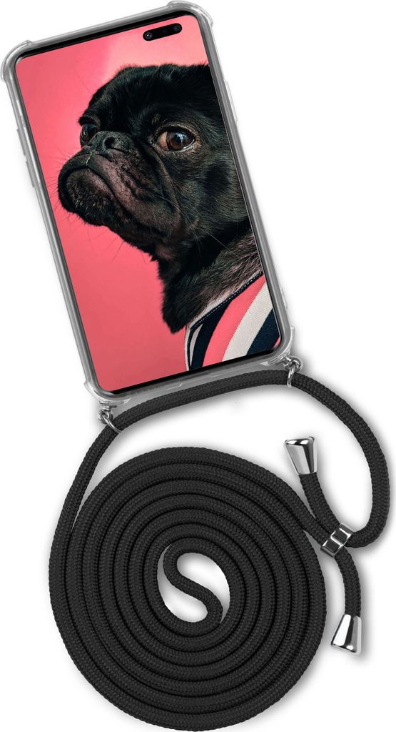 TWIST-Case + TWIST-Cord für Samsung Galaxy S10 5G, Farbe:Black Diamond (Silber)