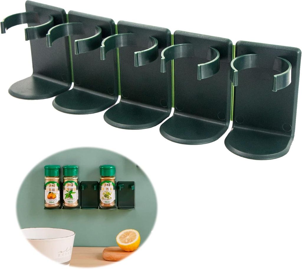 Nicht gebohrtes Gewürzregal, Küchenschrank Gewürzregal, selbstklebendes Gewürzregal für Gewürzdosen, Schrank Plugin