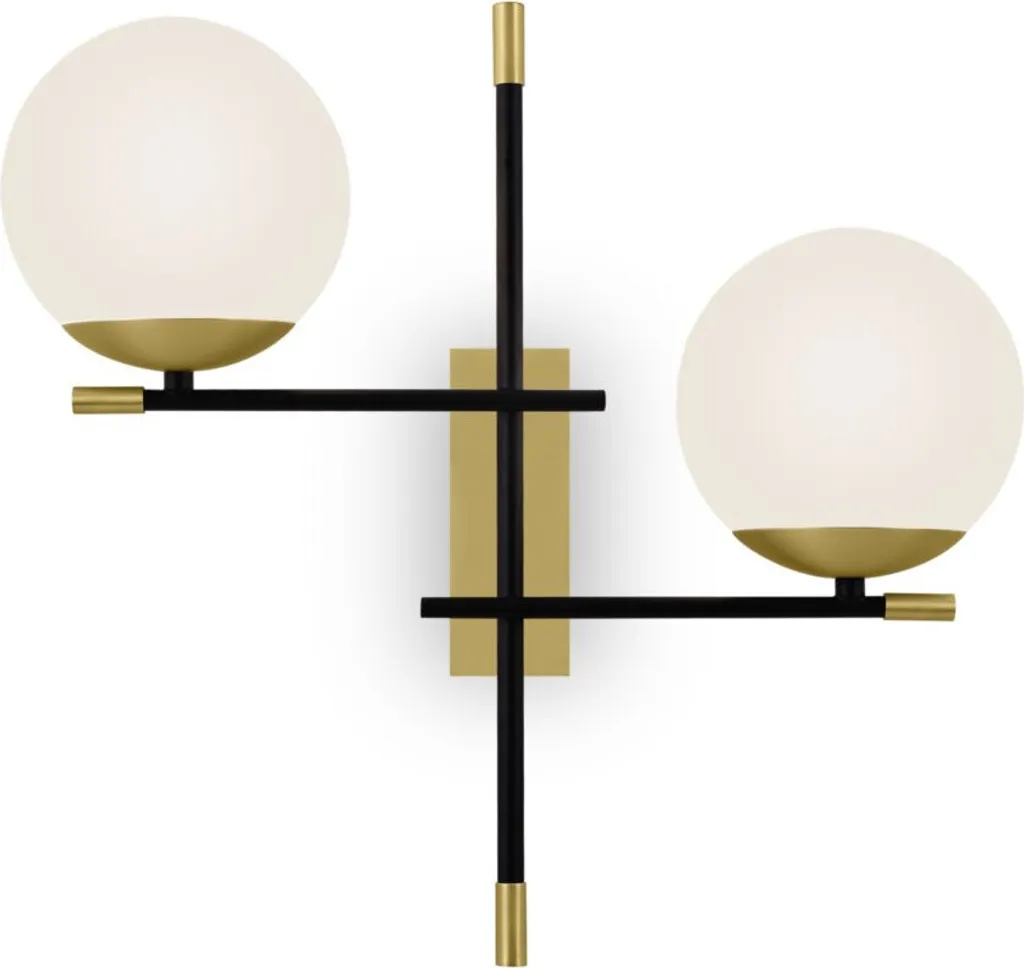 Applique 2 flammes dimmable Maytoni Nostalgia finition laiton luxueuse