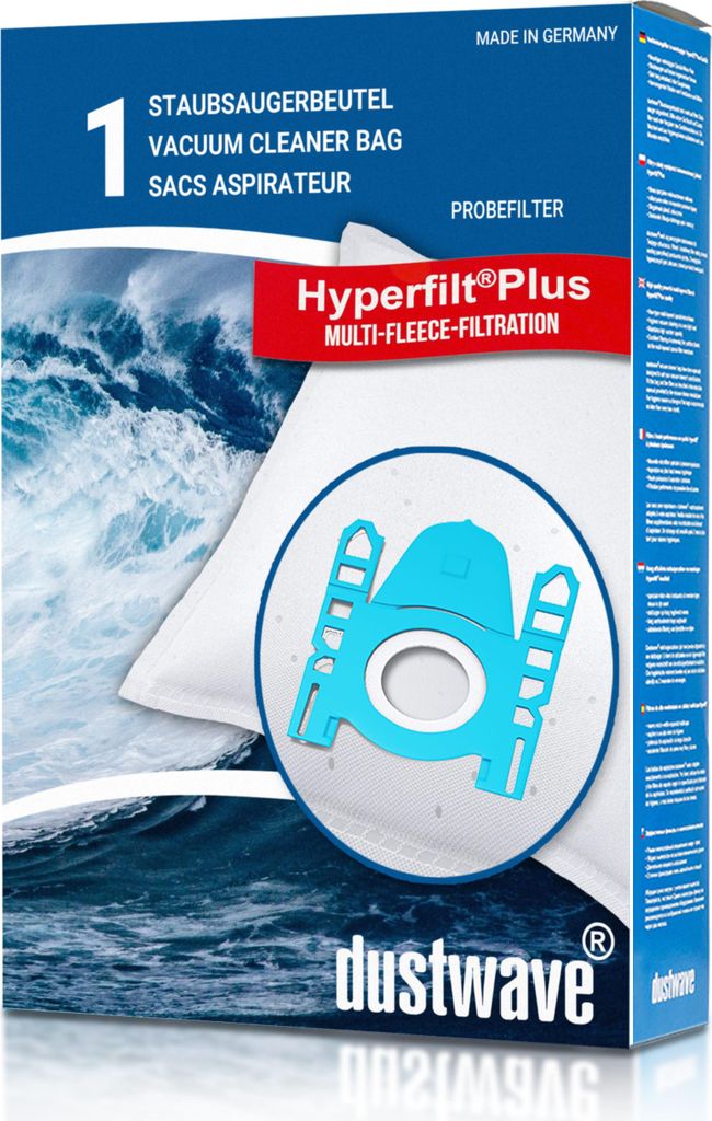 Dustwave 1 Staubsaugerbeutel für Baur 352.987 / 352-987 - hocheffizient mit Hygieneverschluss - Germany