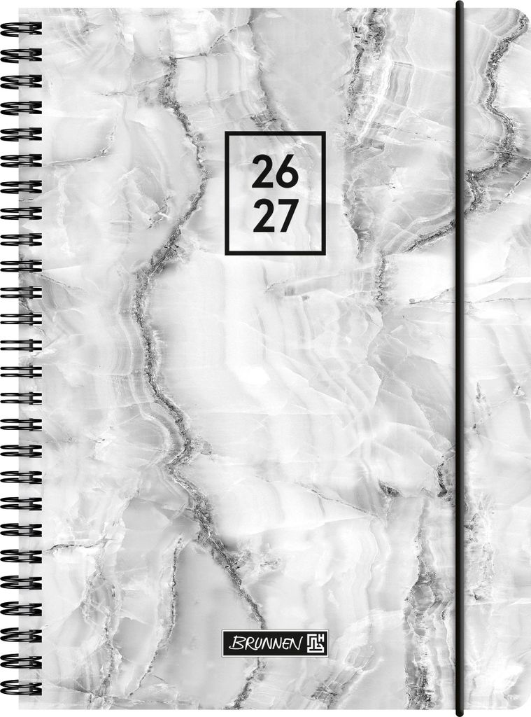 Schülerkalender 2026/2027 "Grey Marble" | A5, Kunststoff Produktbild 