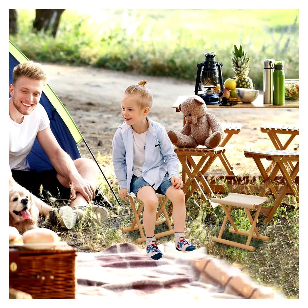 Klapphocker - Faltstuhl, leichter Kompaktsitz für Outdoor, Haushalt, Garten, Schlafzimmer, Wohnzimmer, Badezimmer