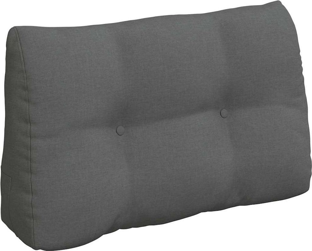 vidaXL Rücken Kissen Dunkelgrau 80 x 24 x 50 cm Stoff Produktbild 