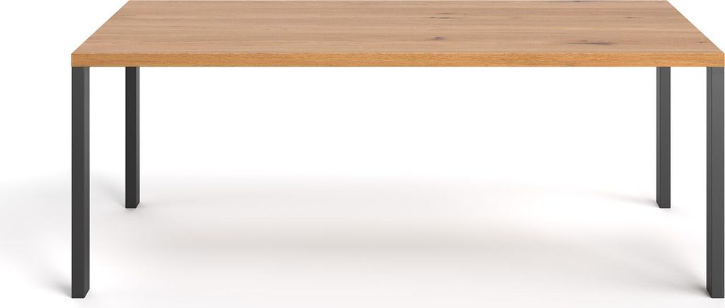 Ramme-Tisch aus Massivholz, 120x100 cm, Eiche, Designermöbel