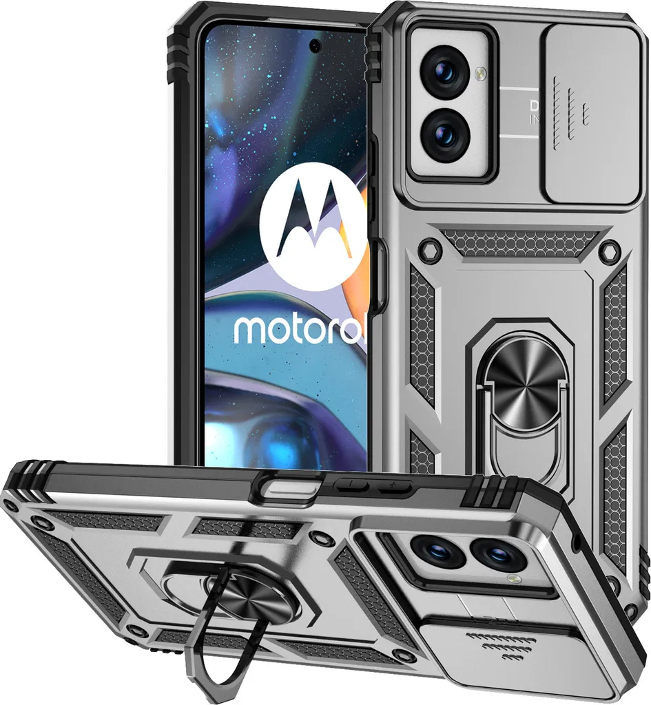 Cover Moto G Power 2024 Argento | Struttura Rinforzata e Supporto