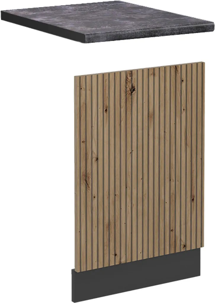 Vicco Pannello frontale R-Line, 45 cm , PT Antracite, Rovere artigianale/Antracite - 1
